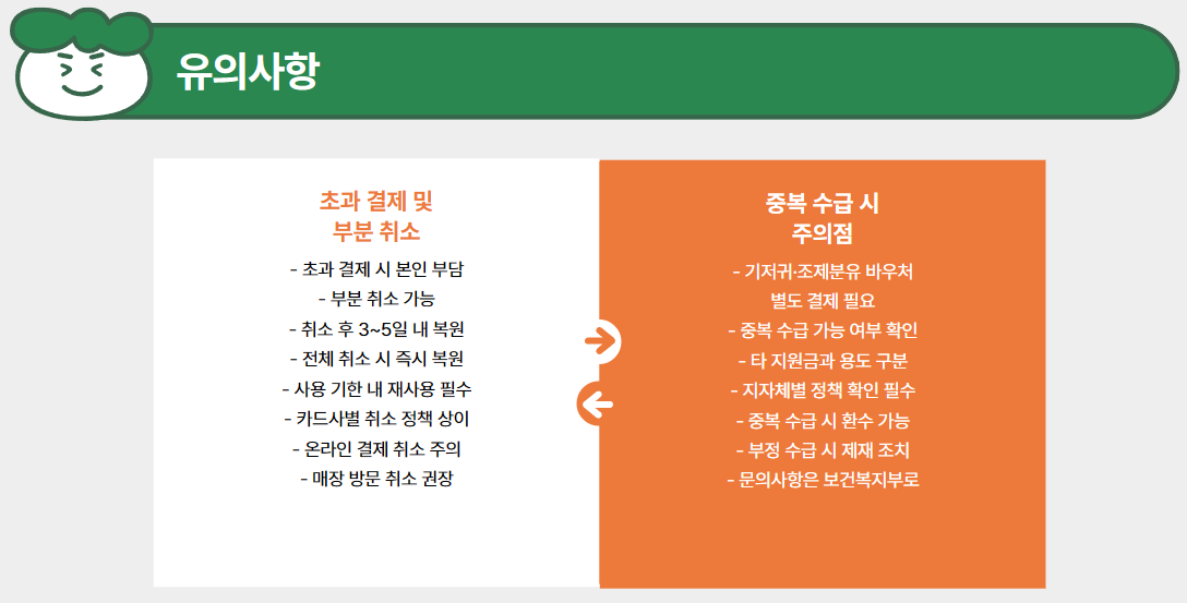 유의사항: