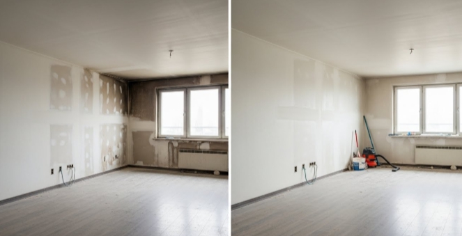 영암 화재청소 복구중