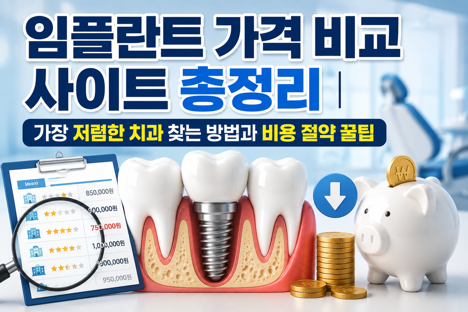 임플란트 가격 비교 사이트 총정리|가장 저렴한 치과 찾는 방법과 비용 절약 꿀팁 관련 사진