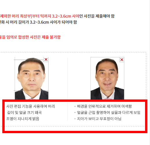 여권사진 규격