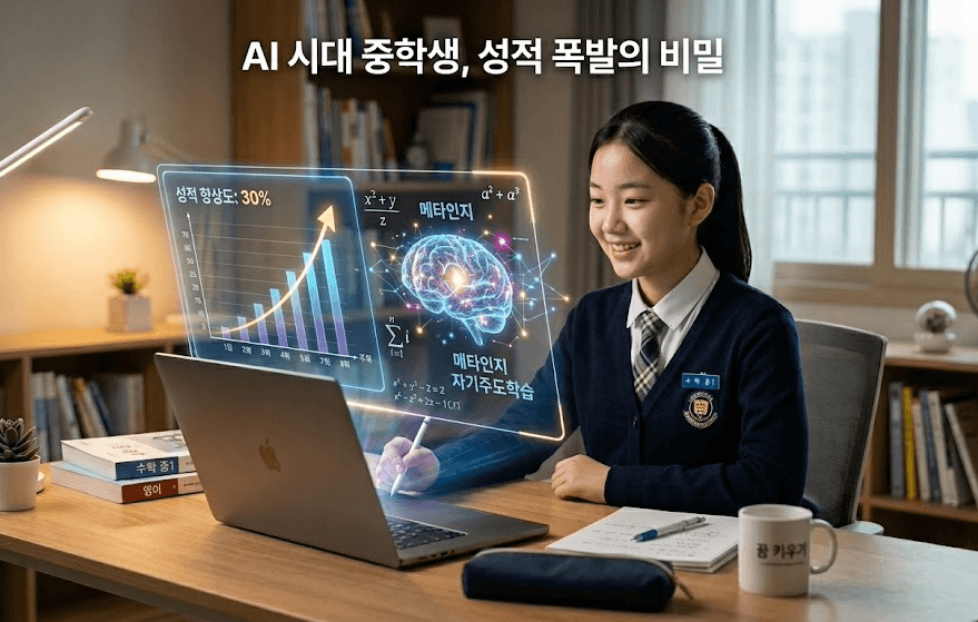 AI 시대 중학생의 합업성취도