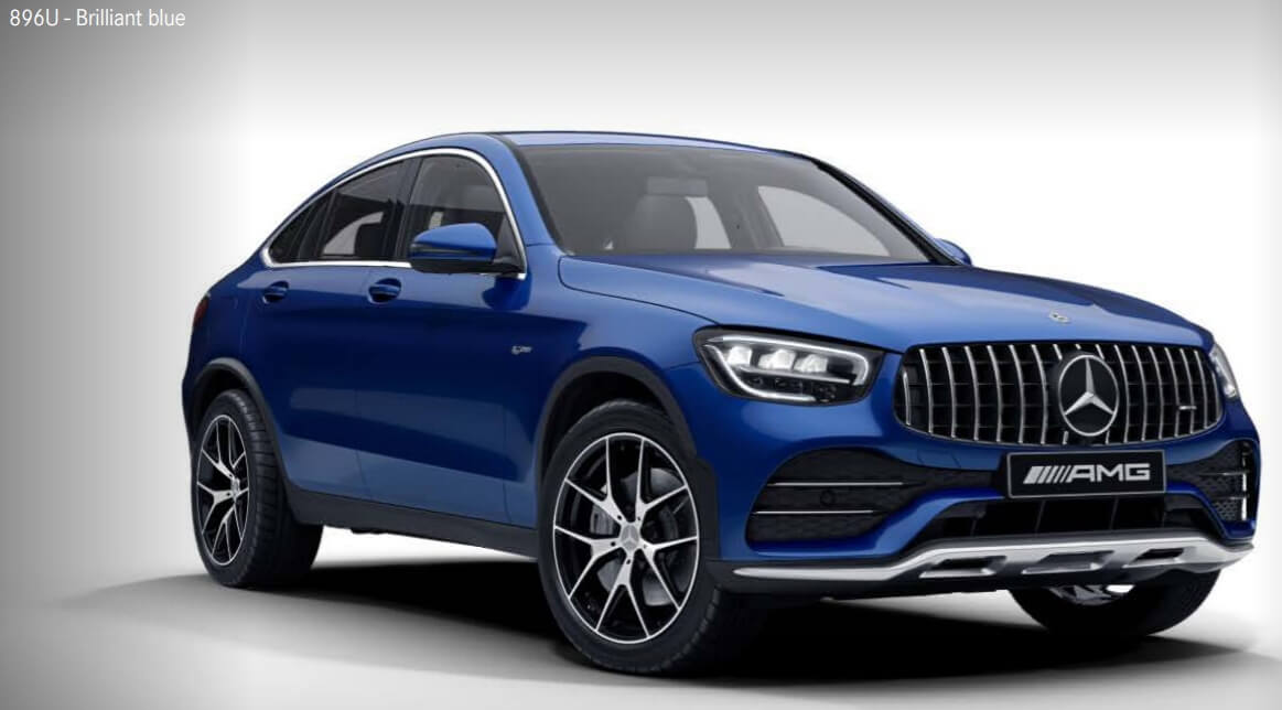 Brilliant blue(색상 코드 : 896) AMG GLC Coupe 색상코드 - Brilliant blue(색상 코드 : 896)