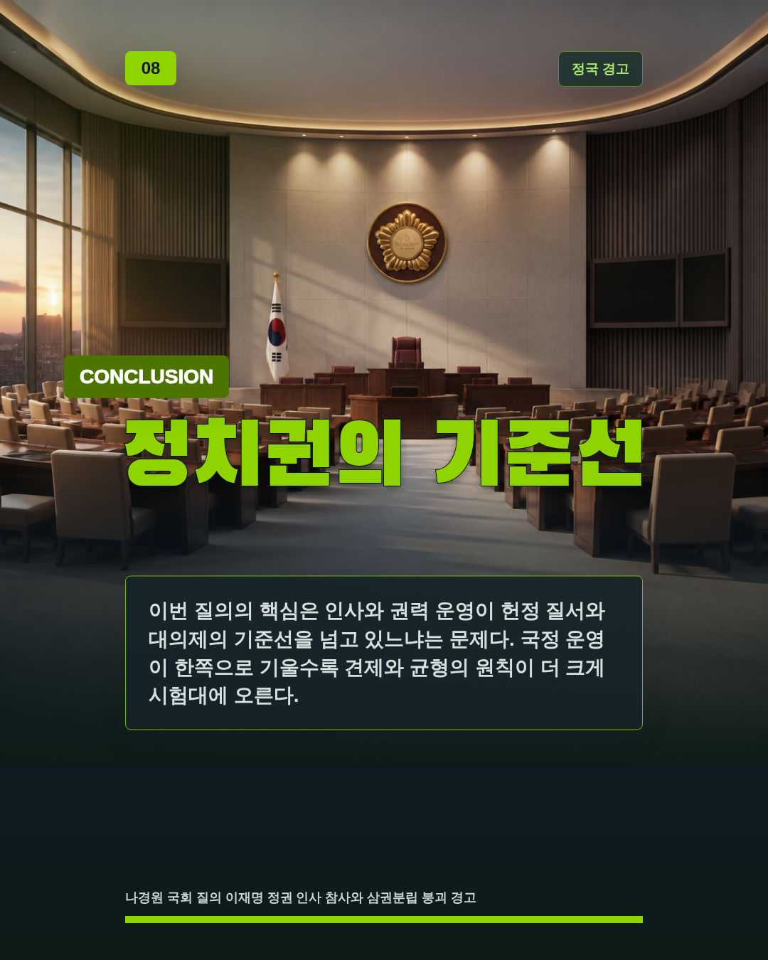 정치권의 기준선
