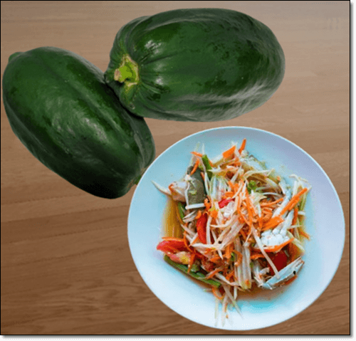 그린 파파야 쏨땀 효능