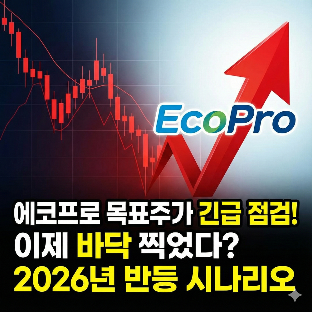 에코프로 목표주가 긴급 점검! 이제 바닥 찍었다? 2026년 반등 시나리오