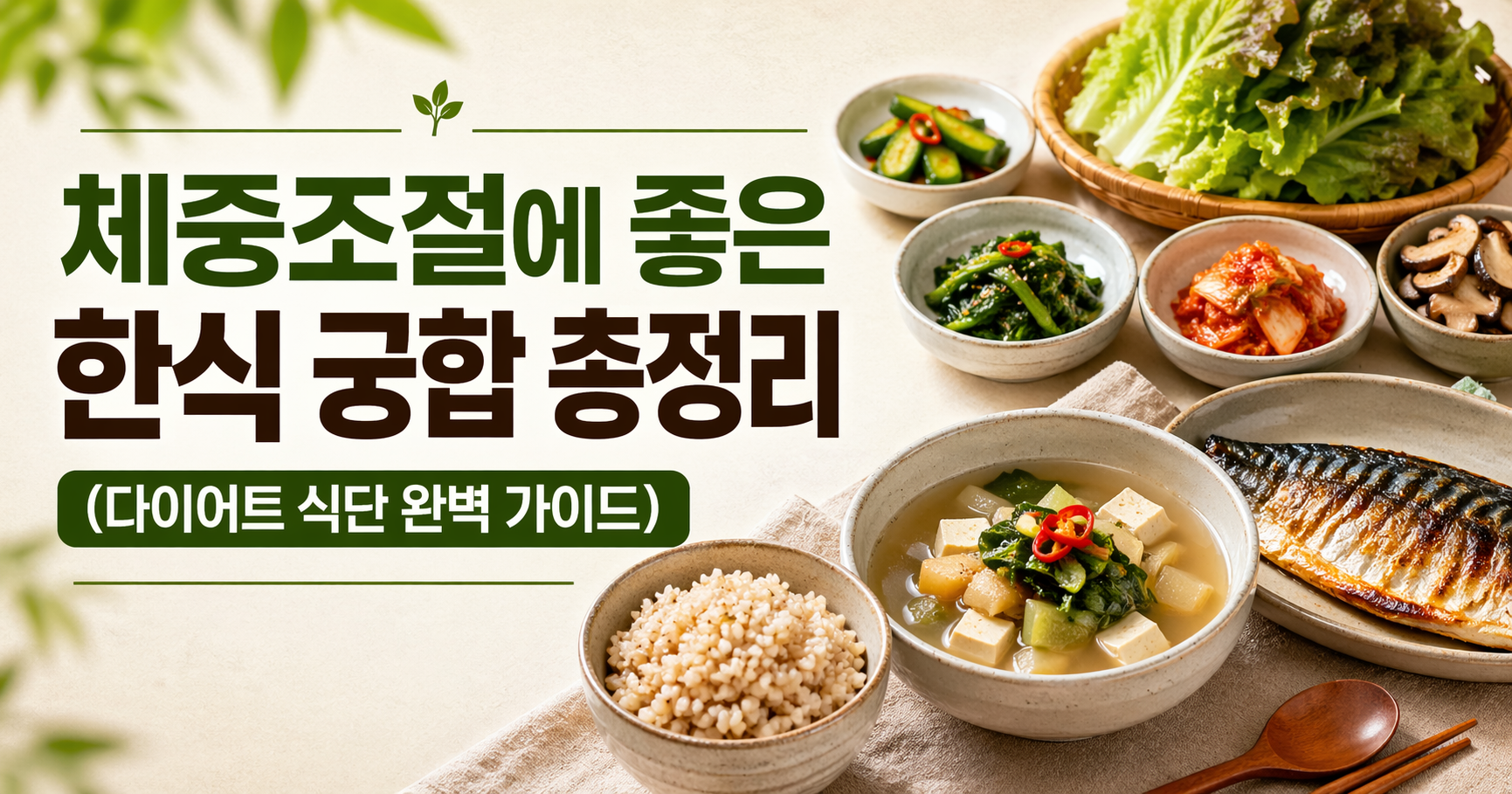체중조절에 좋은 한식 궁합