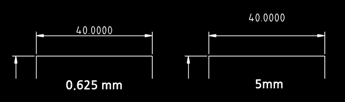 Dimension line gap 옵션