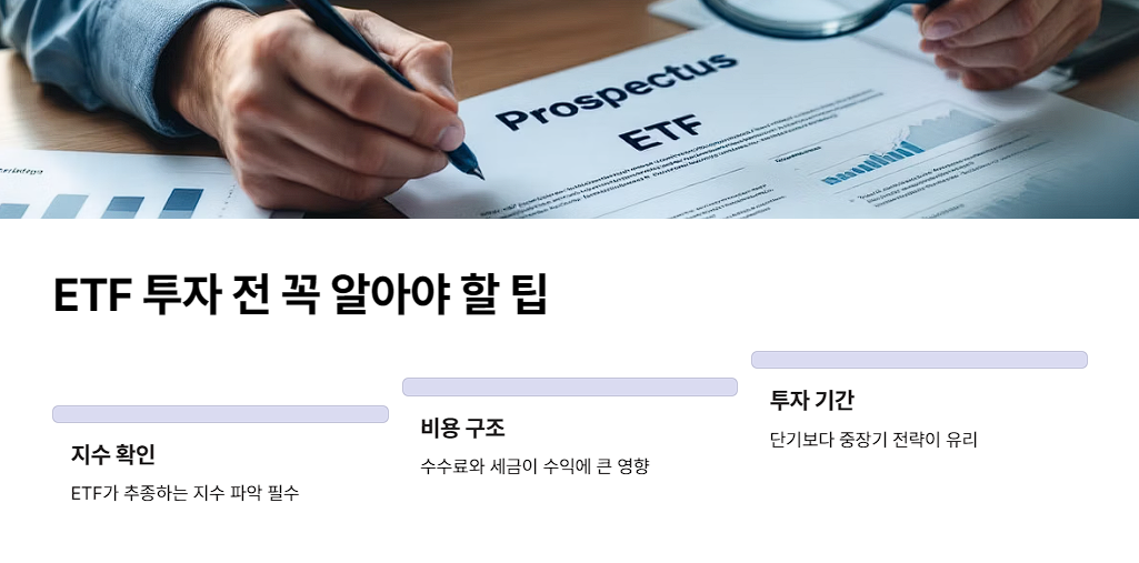 ETF 투자 전 꼭 알아야 할 팁