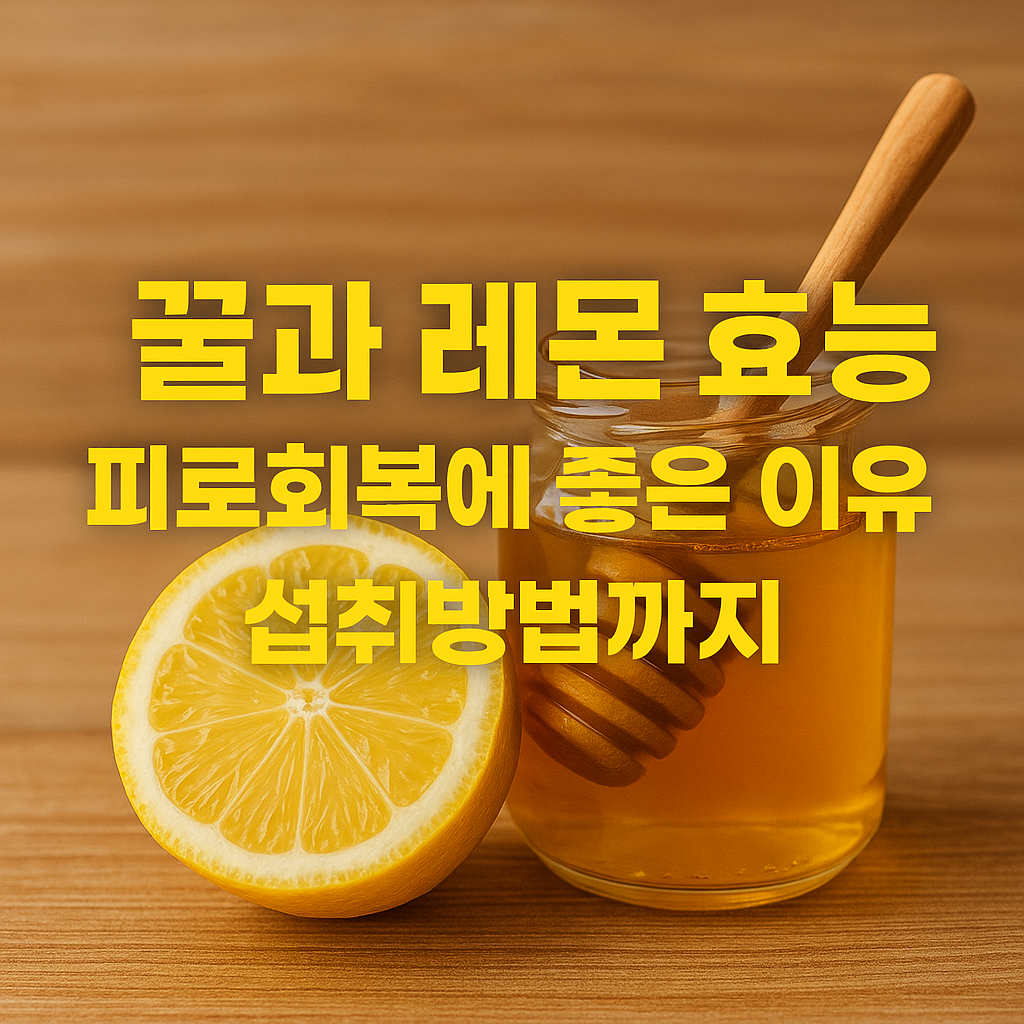 꿀과 레몬, 피로회복에 좋은 이유
