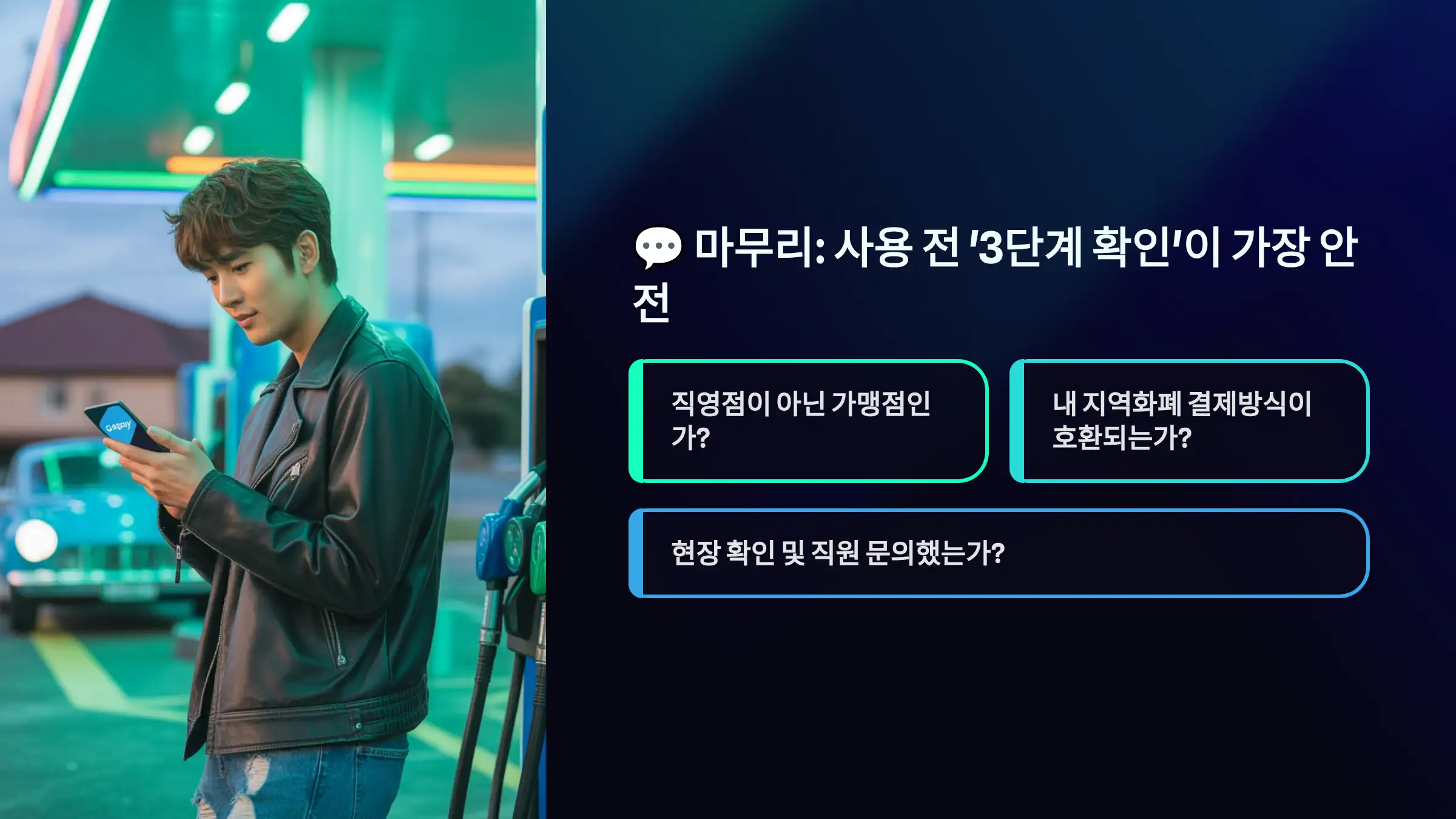 사용 전 '3단계 확인'이 가장 안전한 방법