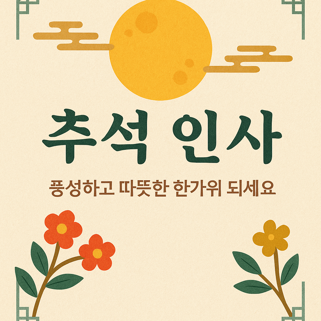 2025 추석 인사말 모음