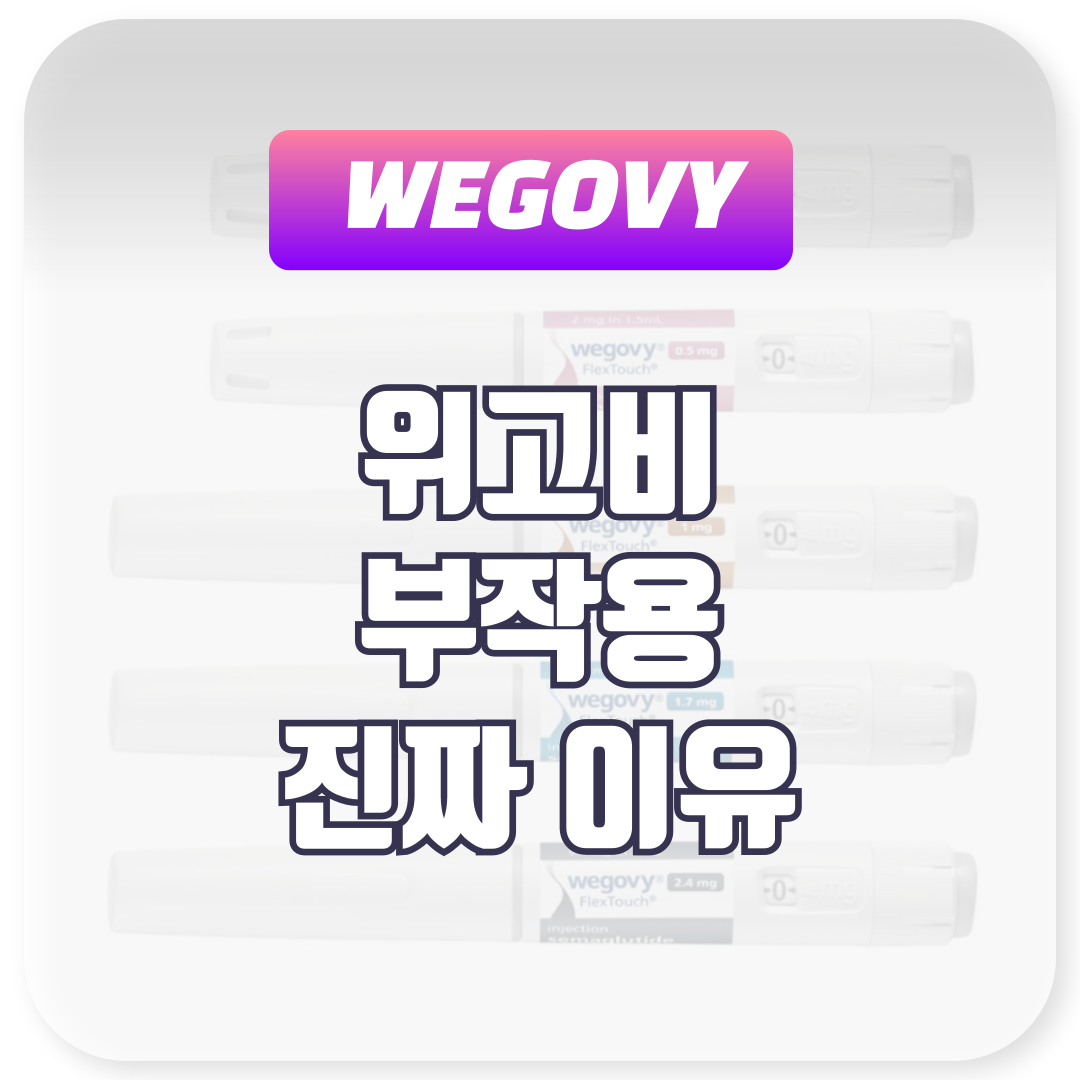 위고비 부작용 진짜 심각한 이유