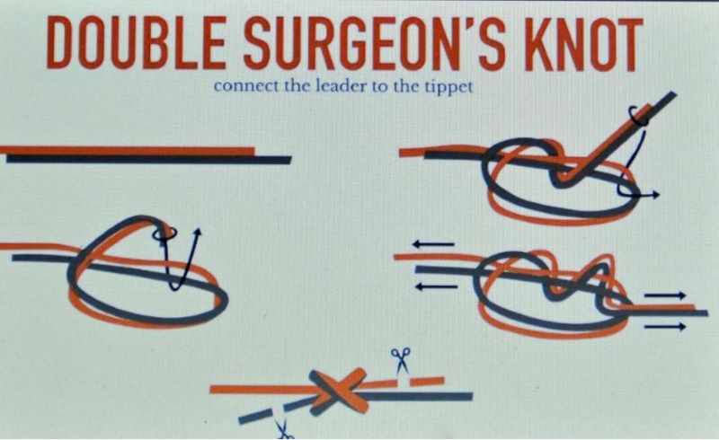 낚시줄 매는법 초보자 가이드-혈리노트(Double Surgeon’s Knot)