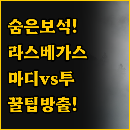 라스베이거스 숨은 보석 두 곳 마디그..