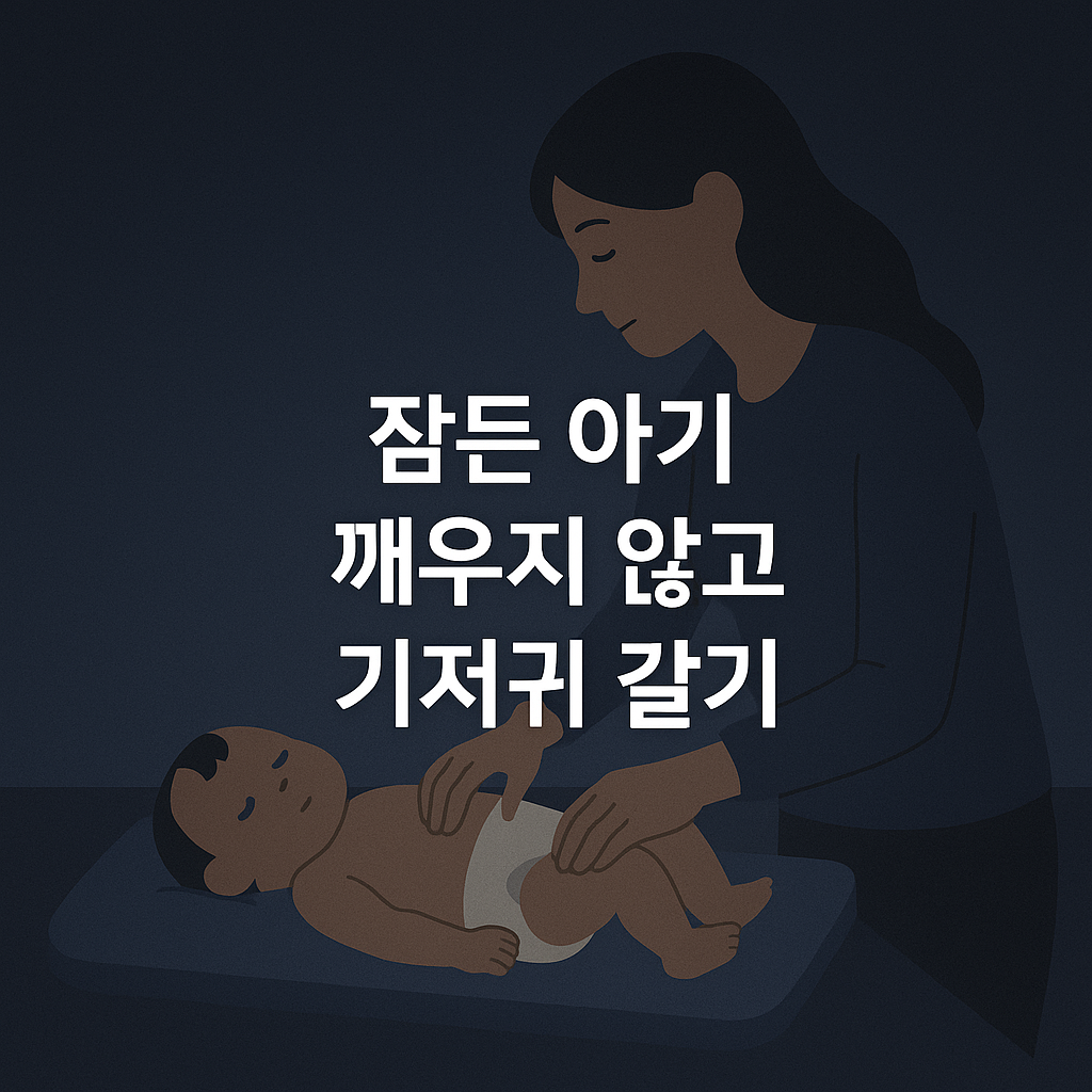 신생아 깊은 잠, 깨우지 않고 기저귀 갈기 완전 정복! 🌙