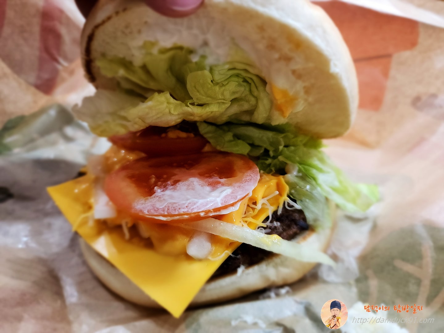 콰트로치즈와퍼 속