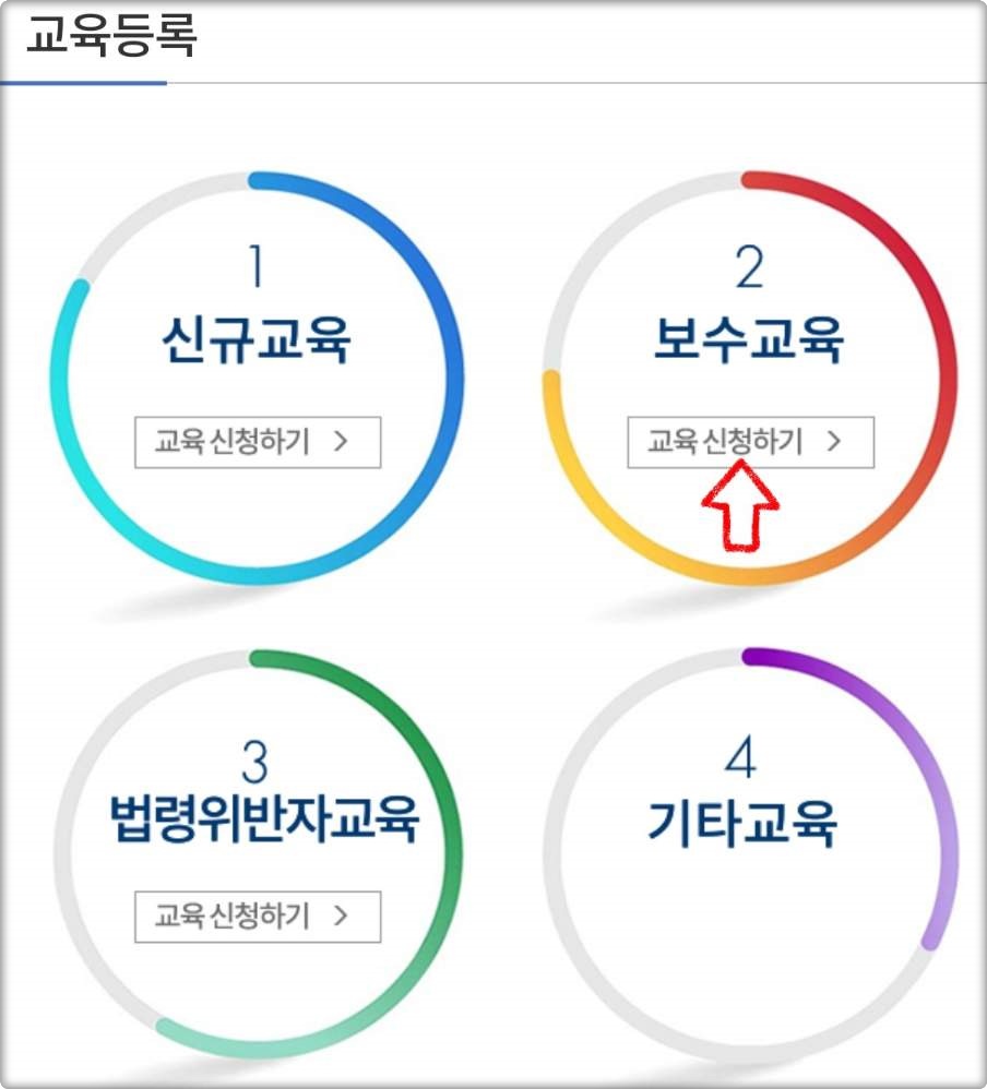 화물보수교육 사전예약 방법