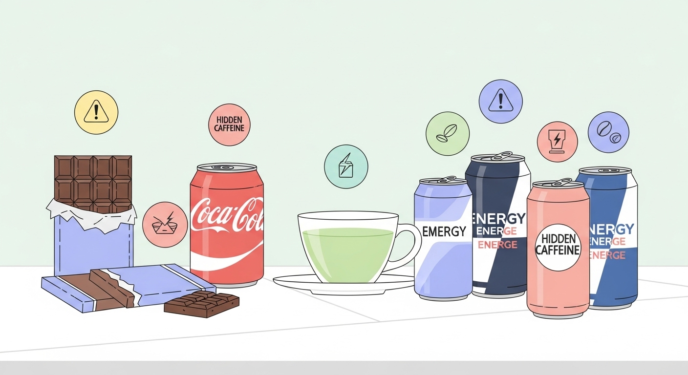 카페인을 전혀 안 먹었다고요? 숨어 있는 카페인들