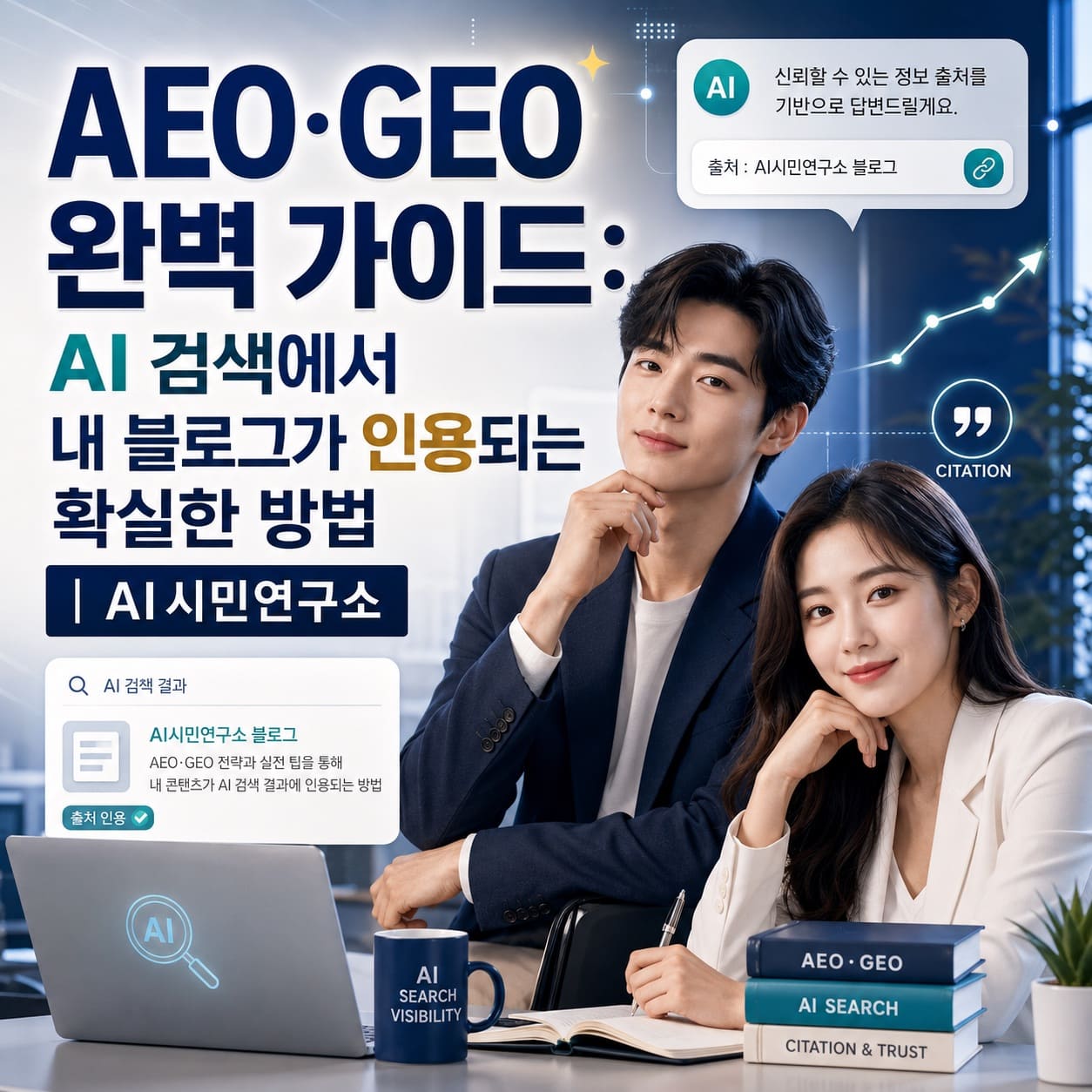 AEO·GEO 완벽 가이드: AI 검색에서 내 블로그가 인용되는 확실한 방법 ❘ AI시민연구소