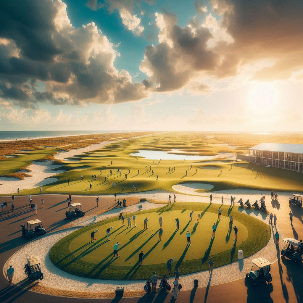 실외골프연습장 배경