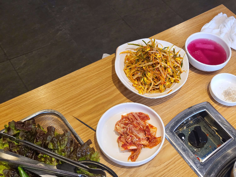 수원 권선구 명가일품화로구이 기본반찬