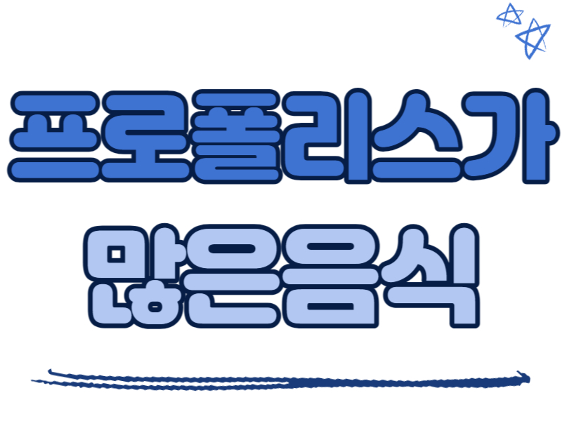 프로폴리스가 많은 음식