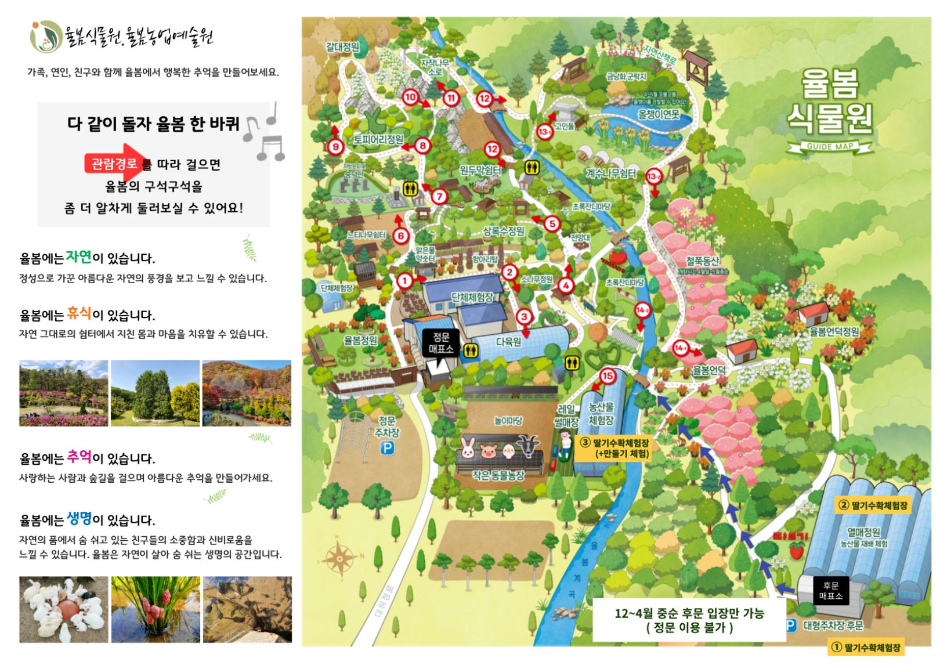  2025 율봄식물원 딸기 시즌! 신선한 딸기 따기 체험을 즐겨보세요!