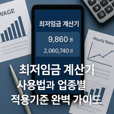 최저임금 계산기 사용법과 업종별 적용기준 완벽 가이드
