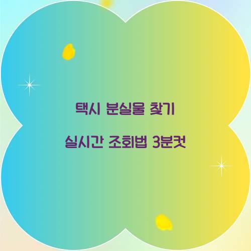 택시 분실물 찾기