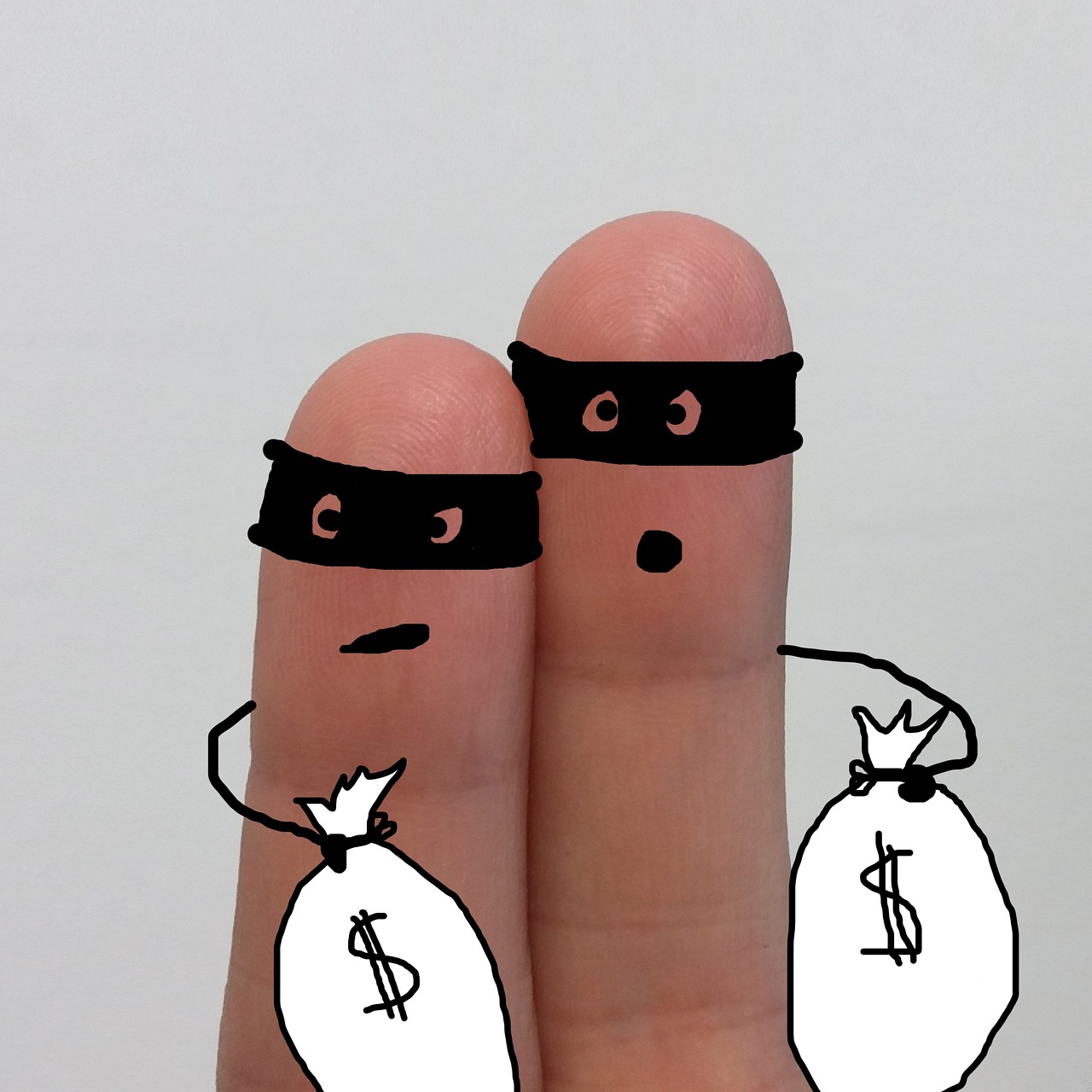 손가락에 도둑그림