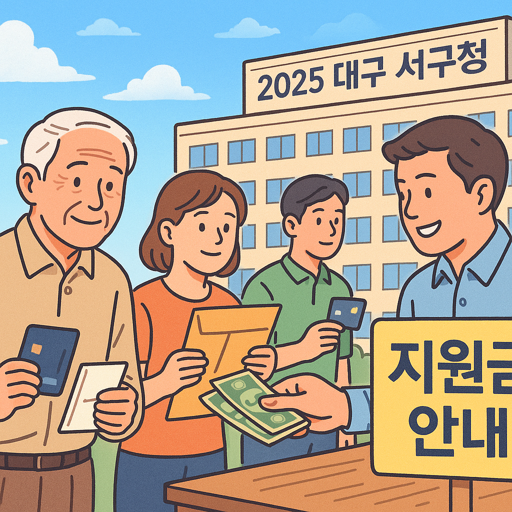 2025년 7월 대구광역시 서구 지원금 총정리 – 신청방법 · 대상 · 금액 안내