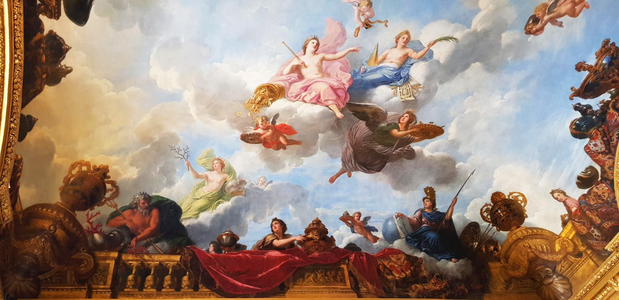 베르사유 궁전 풍요의 방 올림푸스의 신들 그림