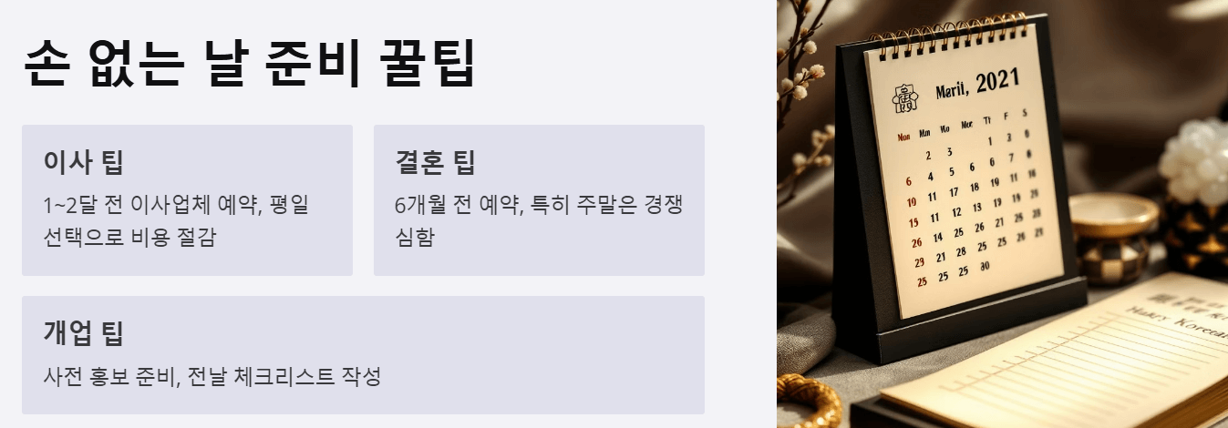 3월 4월 5월 손 없는 날