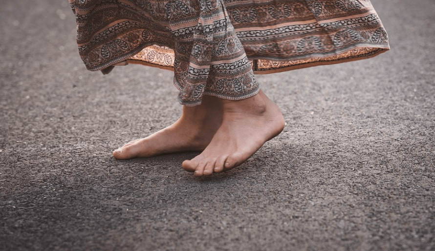 발을 찍은 사진 - 1