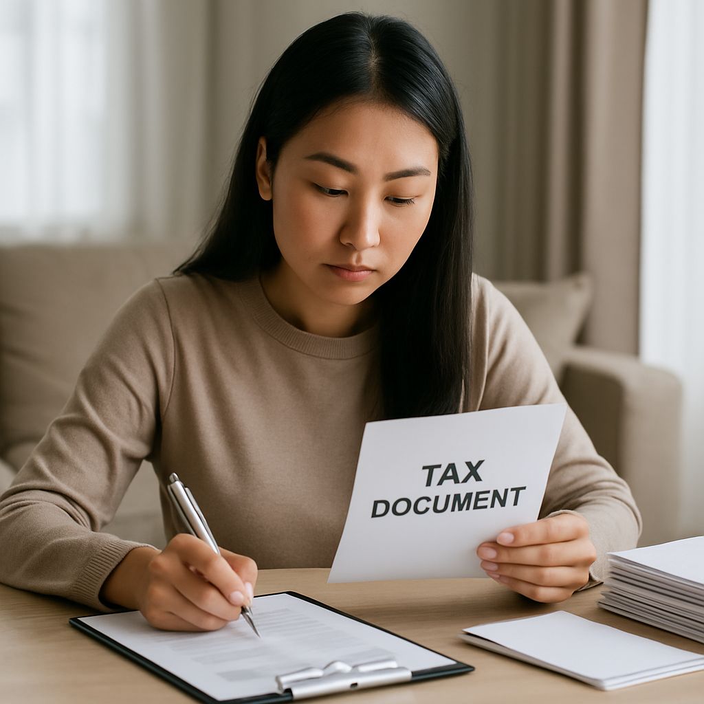 근로장려금 서류를 준비하는 프리랜서