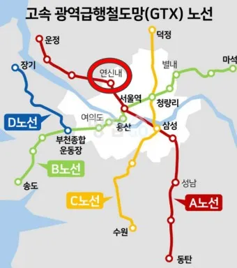 GTX 노선도 주요 환승역 예매 시간표_22