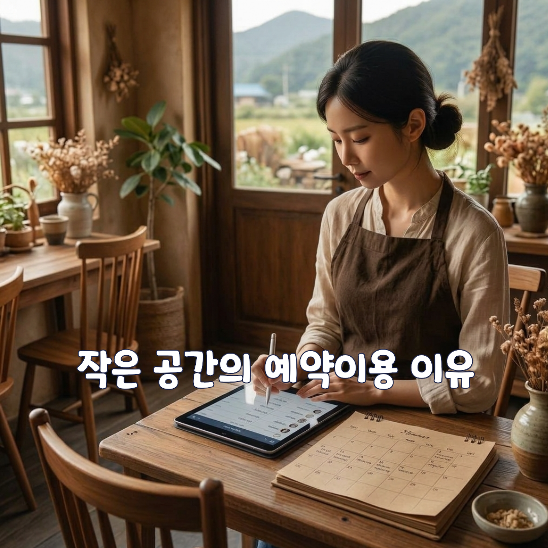 작은 공간의 예약운영 이유
