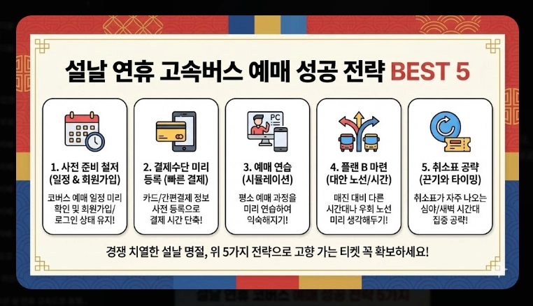 2026 설날 코버스 예매 완벽 가이드