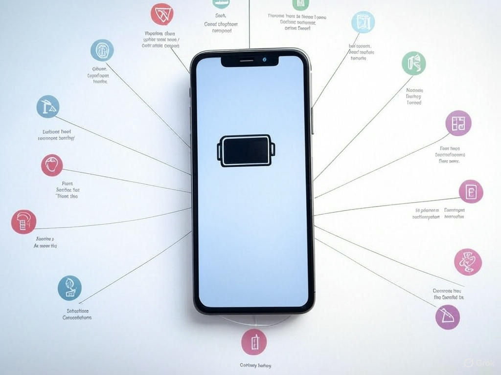 스마트폰 배터리 수명 관련 이미지