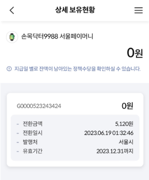 손목닥터 9988 - 서울페이 머니