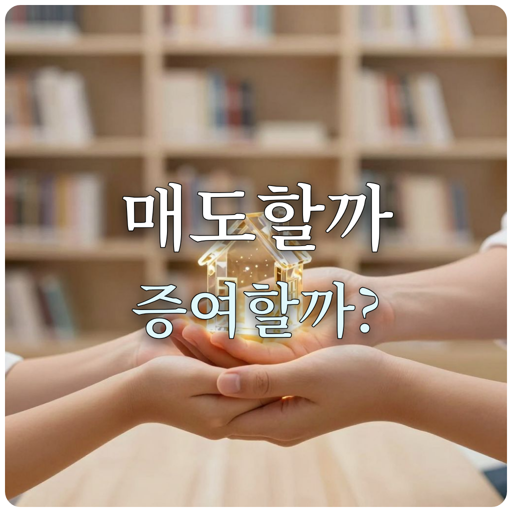 자산의 증여와 승계를 상징하는 따뜻한 손 이미지