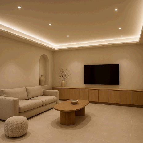 창문이 없는 공간 인테리어 전략