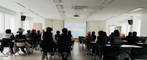 광주시 탄벌동, 경로당 동절기 건강·안전관리 교육 실시