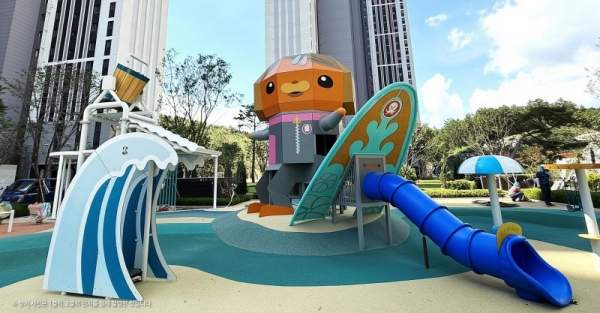 대구 사격장과 피해 발생 놀이터 간의 직선거리 및 도탄 경로 추정 지도