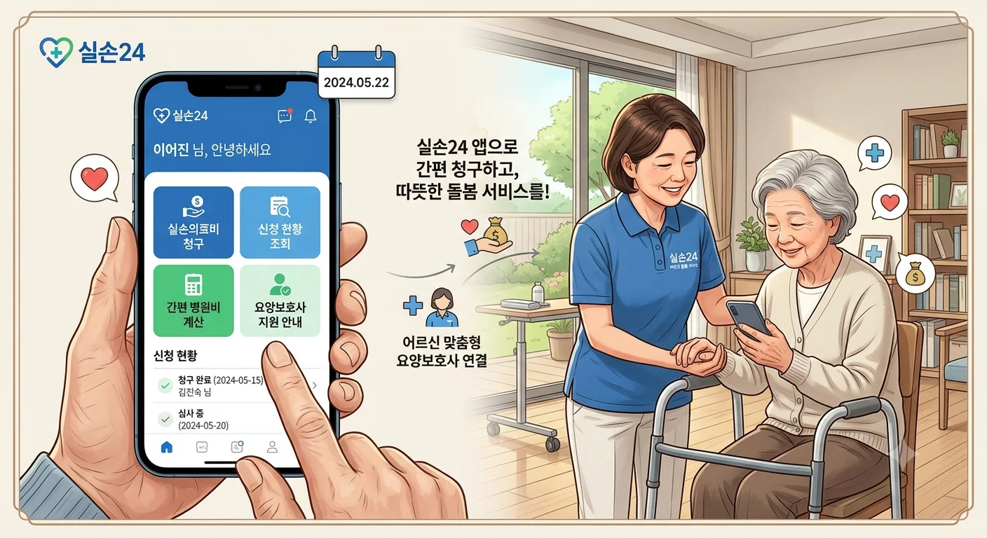실손24 병원 서류 없는 실손보험 청구 및 노인장기요양보험 등급 신청