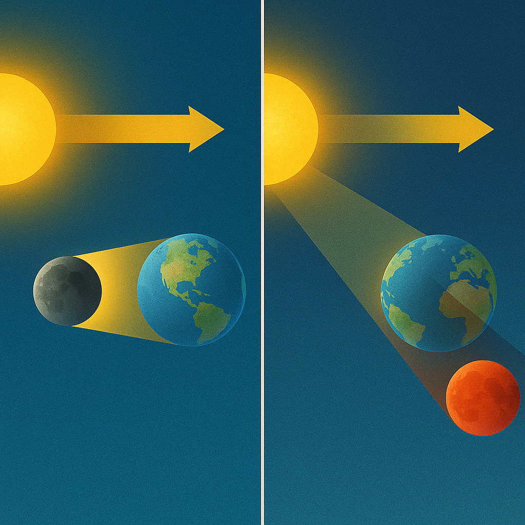 일식과 월식은 어떻게 다른가? – 태양-지구-달의 정렬