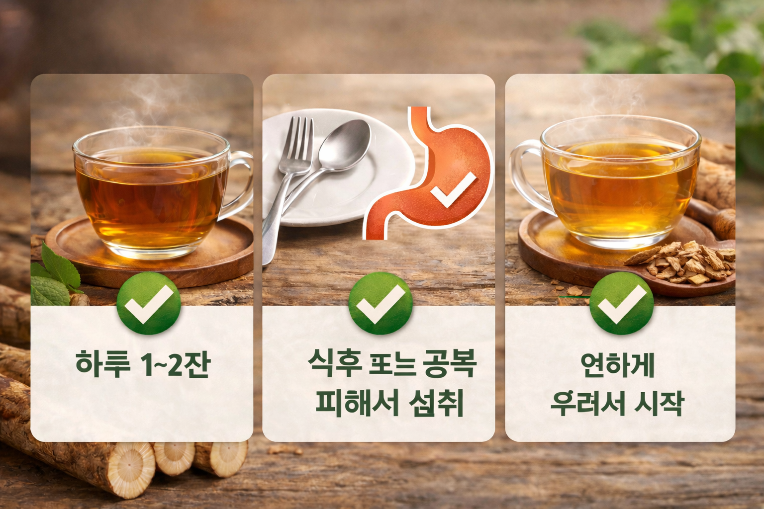 우엉차 올바른 섭취 방법