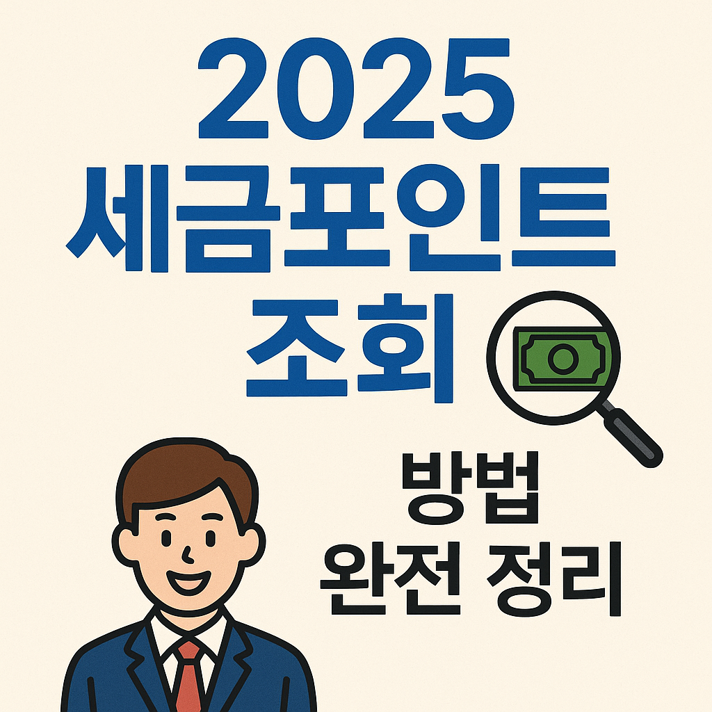 2025 세금포인트 조회 총정리