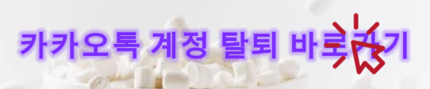 카카오톡 탈퇴 계정