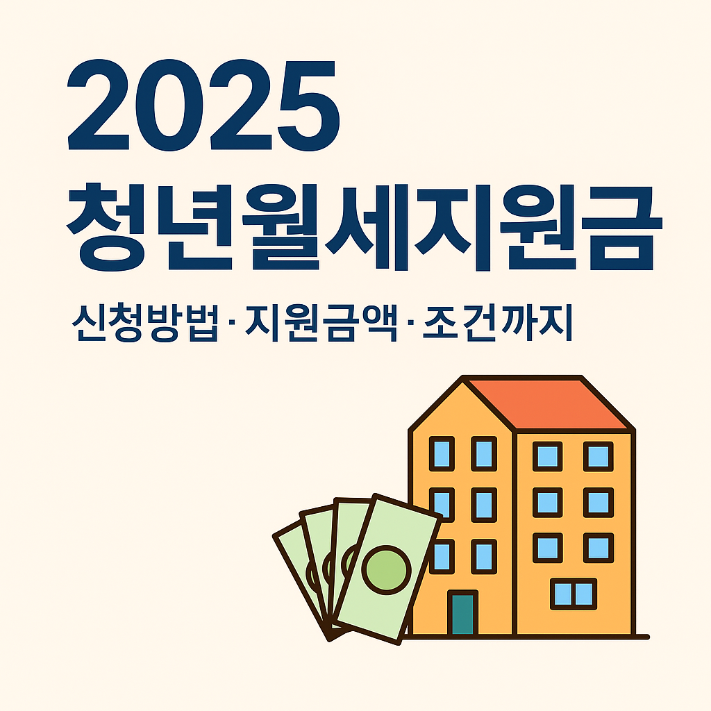 2025 청년월세지원금 신청방법.지원금액.조건